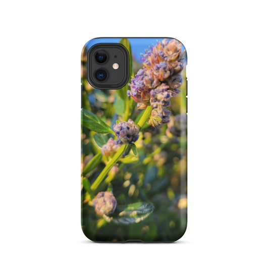 Tough iPhone case Purple Flower